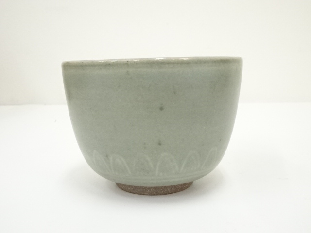 道具 ] - 道具 京焼 十九世 雲林院宝山造 狂言袴茶碗（銘：春興）（共